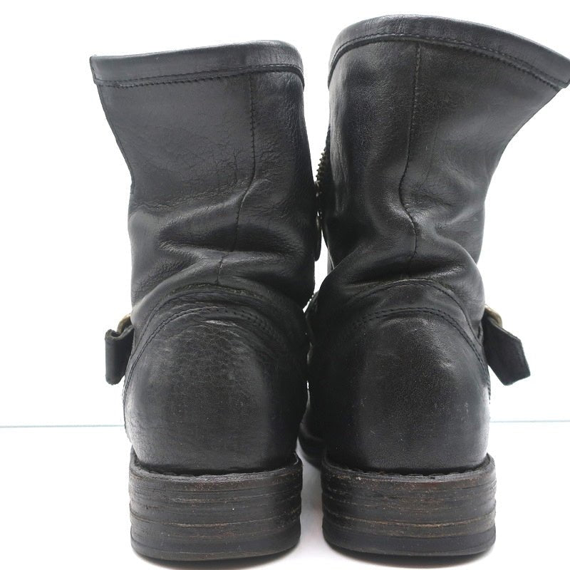 Fiorentini + Baker Eli Eternity Biker Boots Black Leather Size 36 Ankle Boots