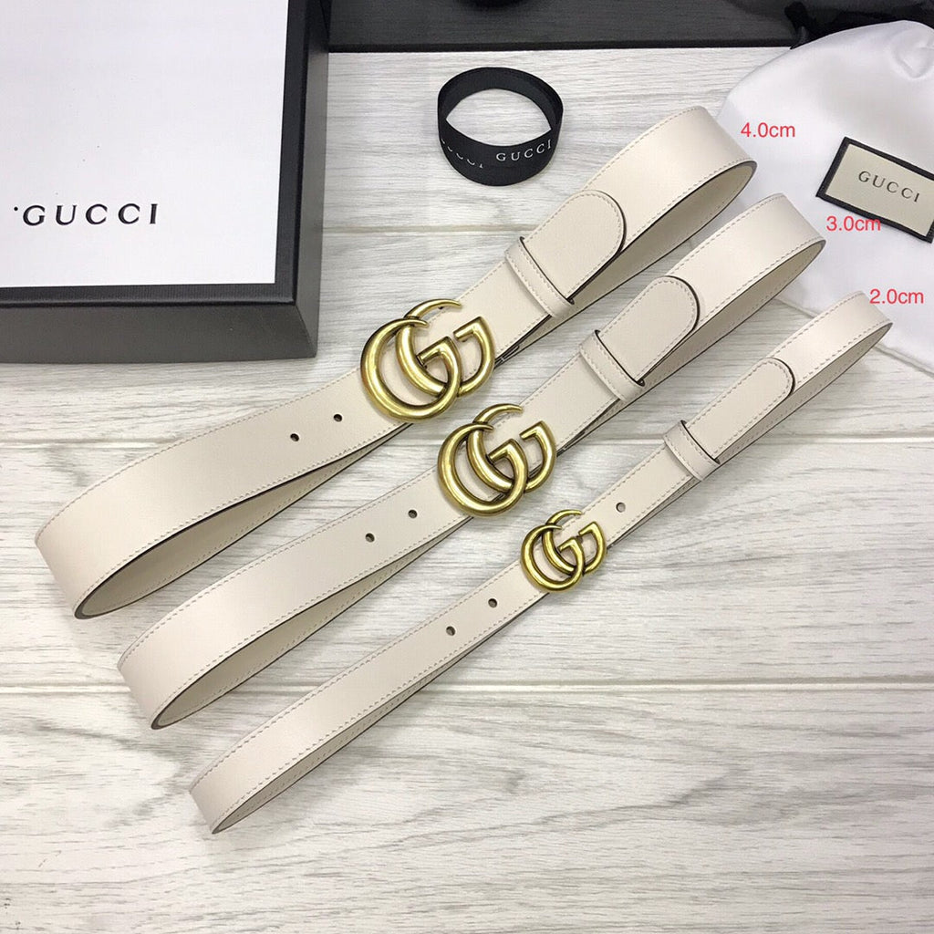 G u c c i white belt
