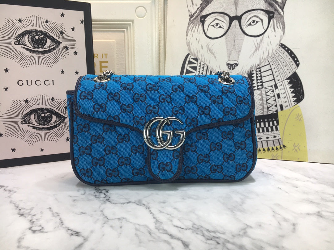 G u c c i blue W26xH15xD7cm
