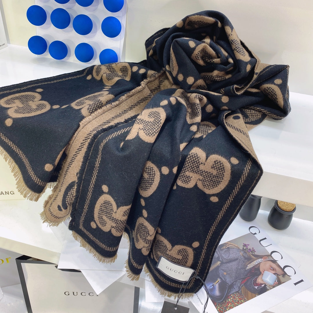 G u c c i scarf brown