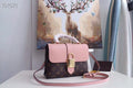 handbag pink and brown 21 cm