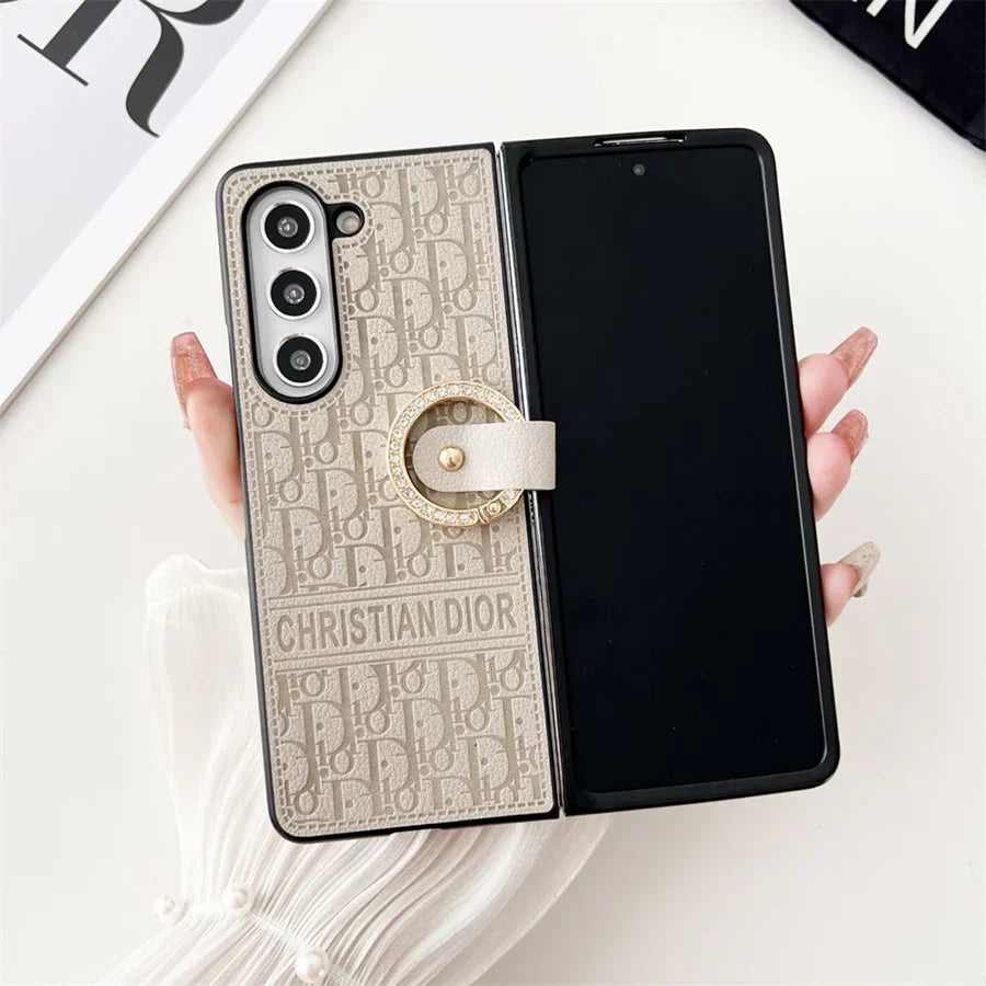 Elegant Ring Leather Case – Chic & Protective Design
